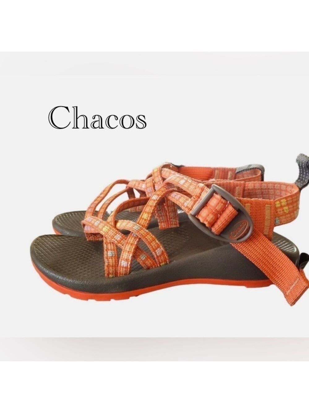 Chaco ZX/1 EcoTread Kids 2 Water/Hiking Sandal in Geo Orange